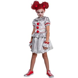 Palamon Girls Vintage Sinister Circus Carnival Clown Costume Large 12-14