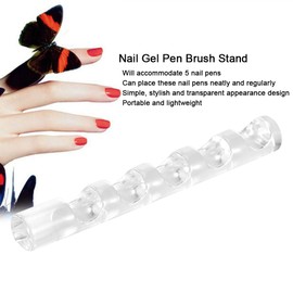 Nail Art Painting Pen Brush Stand, Cimenn Fashionable Simple Acrylic Nail Gel Polish Pen Brush Stand Holder Manicure Tool for DIY Manicure Nail Carving Drawing Pencils Brushes