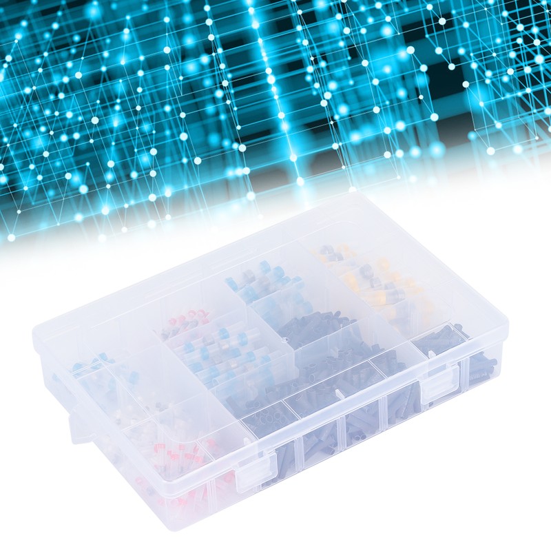 500pcs Heat Shrink Tube Butt Connectors Set Solder Seal Electrical