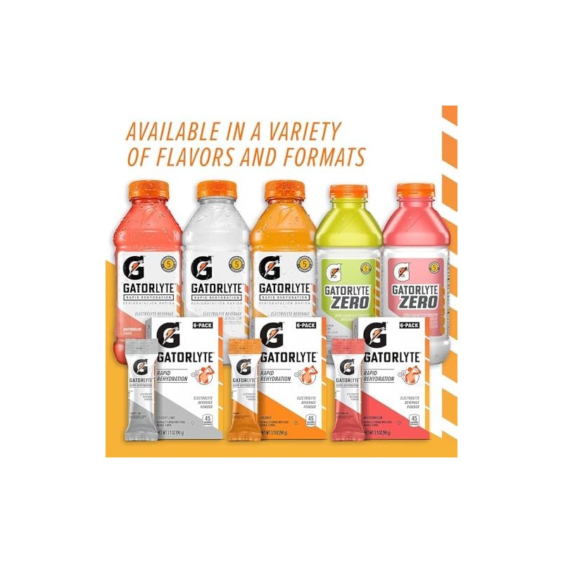 Gatorlyte Zero Rehydration Electrolyte Drink, 3 Flavor Variety Pack, Specialized