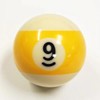 Sinsilvie Replacement Pool Ball，Replacement Eight Ball, 2-1/4" Regulation Size Billiard, Billiard Pool Table Accessories (9)