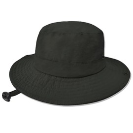 Sun Hats for Men Women Fishing Hat UPF 50+ Quick Dry Foldable Bucket Hat Adjustable Safari Hat for Beach Hiking Black