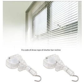 The Lord of the Tools 4Pcs 1" Blinds Wand Tilter Mechanism with D Shaped Gear 5/32" Hook Connection Metal Venetian Blind Tilt Wand Tilter Mechanism Replacement for Mini Blinds