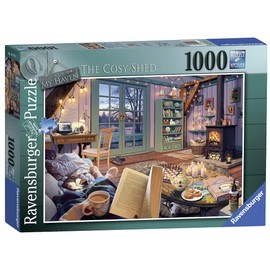 Ravensburger The Cosy Shed (1000 Piece Version of Cozy Retreat) Jigsaw Puzzle for Adults - Every Piece is Unique, Softclick Technology Means Pieces Fit Together Perfectly