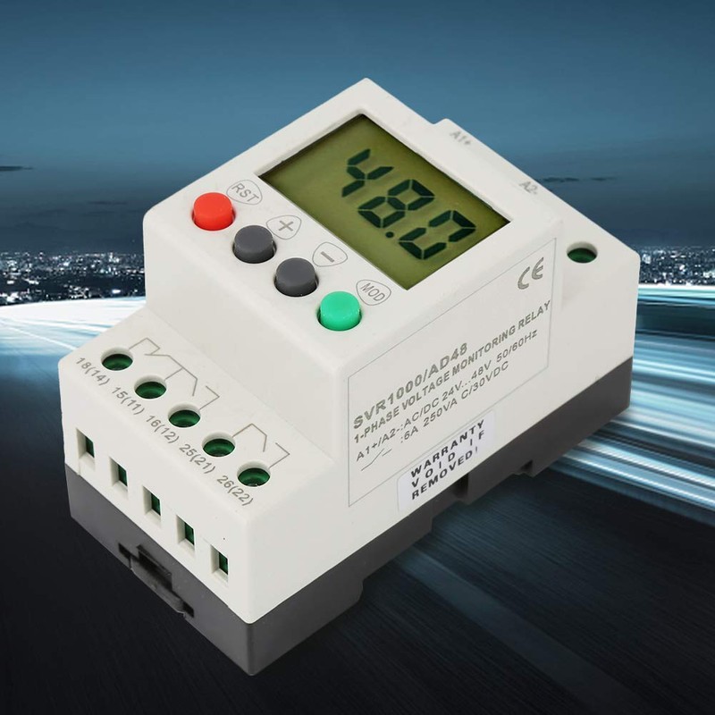 SVR1000 Single Phase Relay Surge 20V-80V Undervoltage 0.1V-30V AC/DC (AD220)