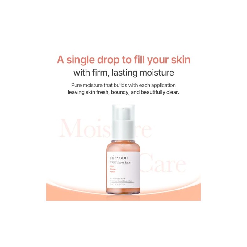 mixsoon PDRN Collagen Serum -Firming, Hydrating and Revitalizing for Face,