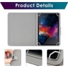Universal Case 10 Inch TASVICOO Universal Tablet Protective Case Book