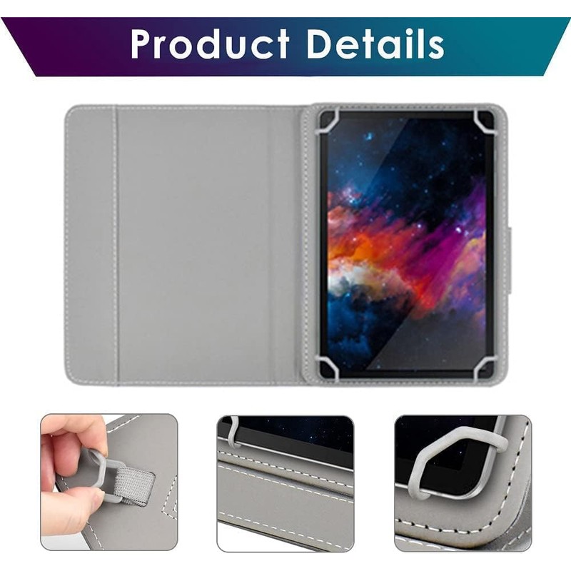 Universal Case 10 Inch TASVICOO Universal Tablet Protective Case Book