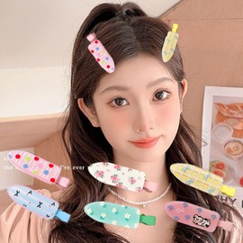 Masvan Hair Pin Bangs Clip Bangs Pin Hair Clip Non-marking Hairpin Set Bangs Clasp Hair Ornaments Cute Stylish Hair Accessory Small Set of 6 (Type A)