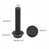 sourcing map M12x60mm Hex Serrated Flange Bolts 10.9 Grade Carbon