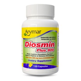 Arymar Diosmin Plus 900, Circulatory System Support (60 Capsules/Pack of 1) (120 Capsules)