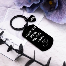 Cxulquvs Drive Safe Keychain for Him Best Anniversary Birthday Gift Ideas for Boyfriend Husband BF I Love You More Gifts for Him Valentines Christmas Gifts for Him