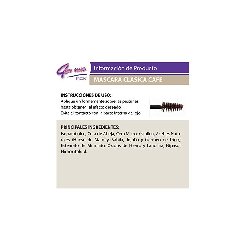 Prosa Rimel Mascara Pestañas 14g Café 2 Piezas | 1