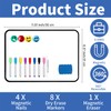DONGDA Dry Erase Whiteboard A4, Double Sided Magnetic Whiteboard with