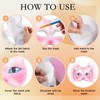 Seenelling 23 Pcs DIY Therian Mask Kit Blank Cat Mask