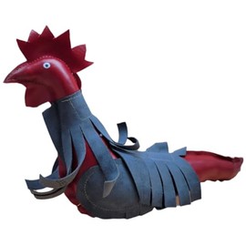 Synthetic Leather Rooster Dummy Muñeco de Gallo