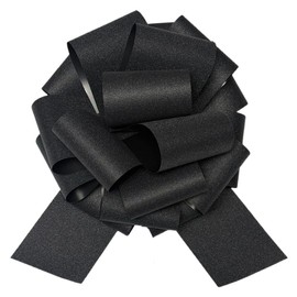 12" Large Gift Bow,1pcs Glitter Big Gift Bow Big Bow for Bike Bow for Present Bow for Large appliances,Bikes,Table Decorations and Party Events Decoration (Black)