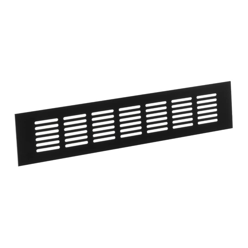 60x300mm Air Vent Cover - Aluminium Ventilation Grille - Black
