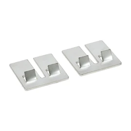 Grillrost.com Das Original Adapter Clips Suitable for Weber Q100/Q200 Grills - For Use with Two-Part Grates - Stainless Steel