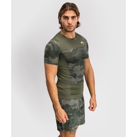 Venum Men's Short Sleeve Rashguard, Army Camo