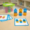 earlySTEM Translucent Stackable Plastic Pegs – Colorful Stacking and Building