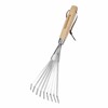 Small Hand Rake Garden Tool Hand Leaf Rake 9-Teeth Rake