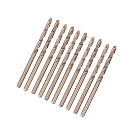 10 Pieces M35 HSS Cobalt Drill Bit Cobalt Jobber Drill Bit Set, 1-5 mm HSS-CO Drill Bit Set Twist Drill Bit for Drilling on Stainless Steel Cast Iron Sheet Steel Plate Angle Iron (1.5 mm)