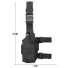 Unbranded Adjustable Tactical Right Drop Leg Holster Pistol Gun Thigh