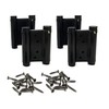2 Pairs (4Pcs) 3inch Double Action Spring Hinge Stainless Steel