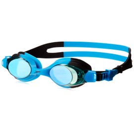 Speedo Unisex-Child Swim Goggles Skoogle Ages 3-8, Black Blue/Jade/Emerald