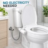 SAMODRA Ultra-Slim Non-Electric Bidet Attachment with Dual Nozzles, Adjustable Water