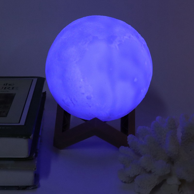 LED Night Light Innovative MoonShaped Table Bedside Lamp Children Birthday