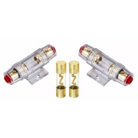 IMC Audio 2 IMC Audio 4/8 Gauge AGU Fuse Holder with (2) 20 Amp Fuse for Car Audio
