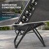 Black Reclining Lounge Chair for Relaxation - Plush Foldable Comfort