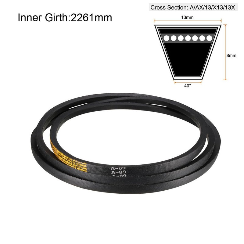 sourcing map A89 Drive V-Belts 89" Inner Length 13mm Width