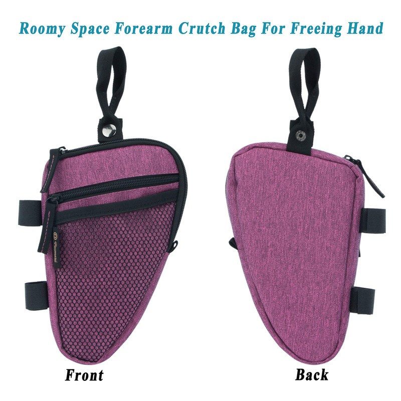 Forearm Crutch Bag Lightweight and Waterproof Forearm Crutch Accessories Storage