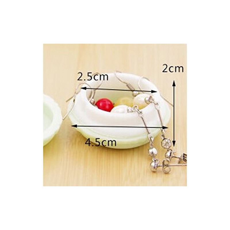 yueton Pack of 6 Colorful Mini Macaron Shape Storage Box