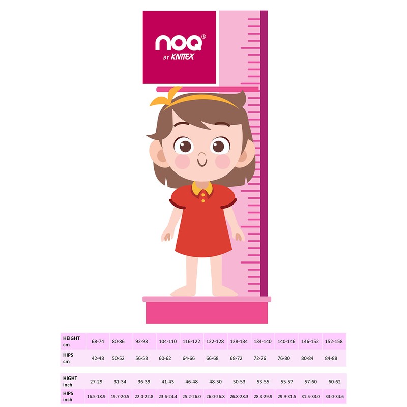 NOQ Girls Thick Tights Corina Plain 120 Denier Warm Footed