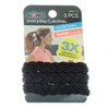 Scunci Everyday and Active 3-Strand Braided Elastics , No Damage,