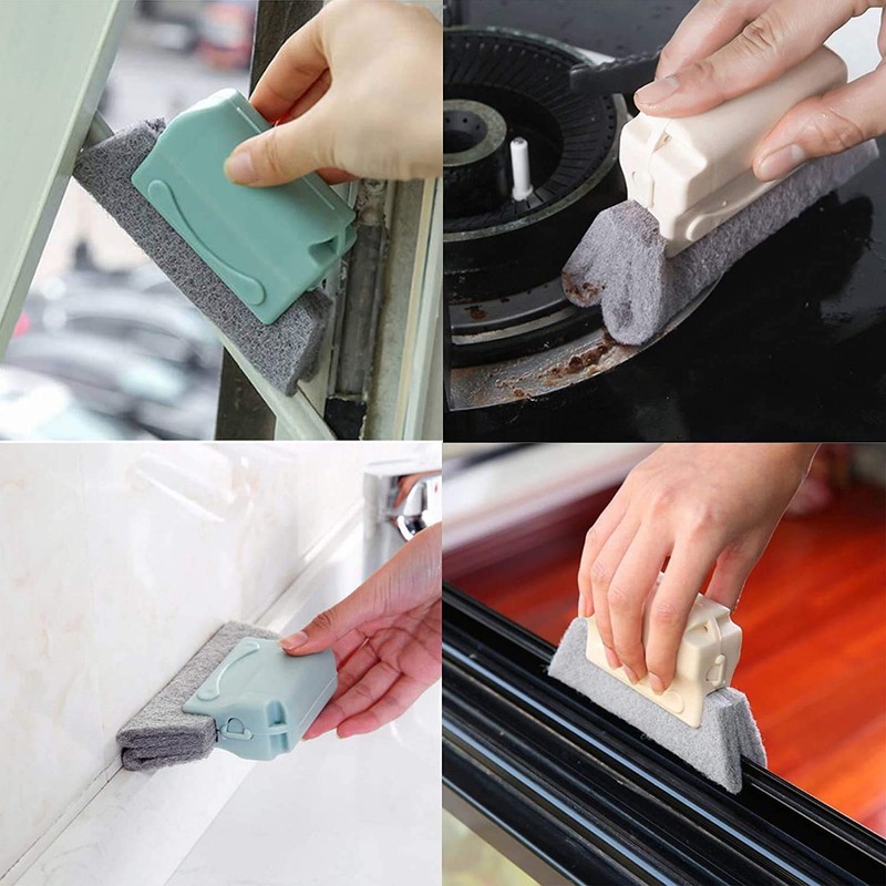 Groove Gap Cloth Window Door Track Multifunctional Cleaning Brush Color: