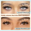 12-14-16mm Fluffy Lash Clusters Wispy Eyelash Clusters for Volume