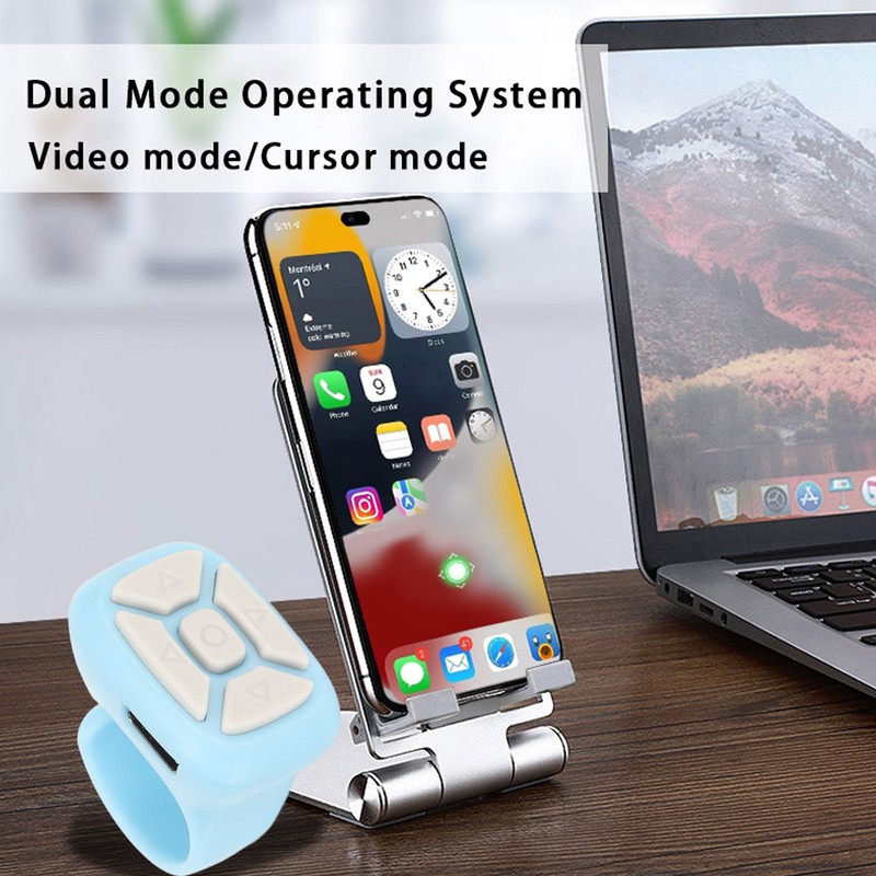 Phone Remote Shutter Multifunctional Remote Control for Smartphone Tablet Turning