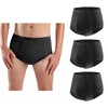 Carer Mens Incontinence Pants 3 Pcs Reusable Washable Cotton Incontinence