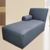GZYLCH Chaise Lounge with Arm Sofa Slipcover, Chaise Cushion Protector