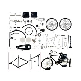 KGDUYC Bicycle Model Scale, Bicycle Model Toy, DIY Retro Bicycle Model Ornament, Finger Bicycle, Bicycle Model Ornament, 1:10 Mini Bicycle Toy Bedroom Office Decor Gift