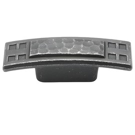 Hickory Hardware Arts & Crafts Collection Knob 2-5/8 Inch x 3/4 Inch Vibra Pewter Finish