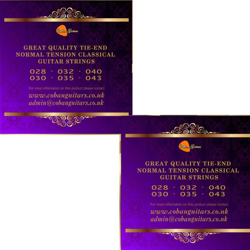 Classical Guitar Strings x 2 Coban Guitars Premium PCG1 Classical