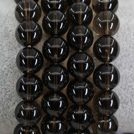 Keleny Smoky Crystal Man Women Stretch Bracelet 10mm Round Beads Rock Jasper 7 Inch