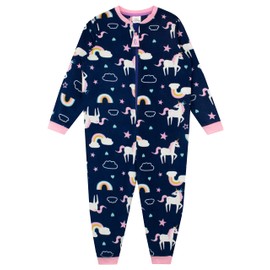 Harry Bear Girls' Unicorn Onesie, blue