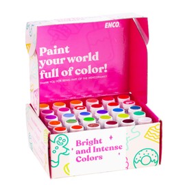 ENCO 30 Food Coloring Gel Set 1.41 oz each (40g), Includes Color Mixing Guide